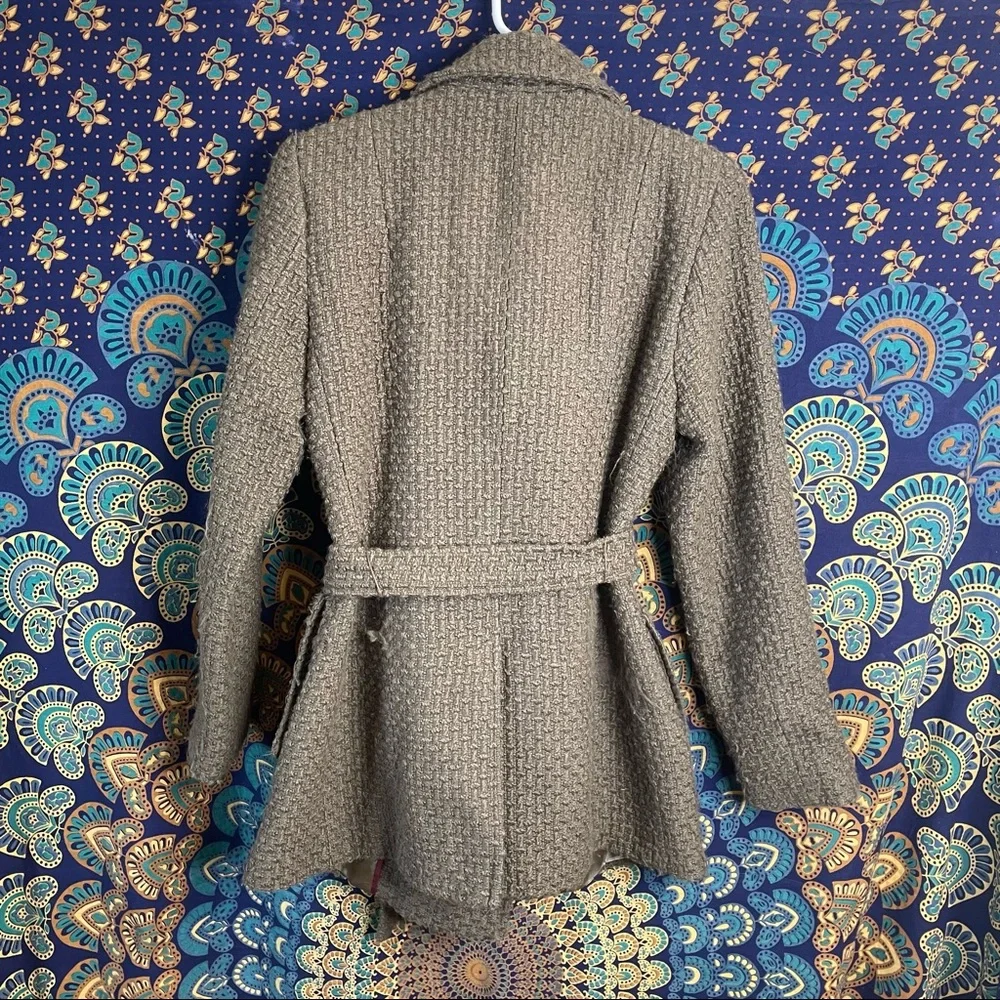 Calvin Klein Wool Blend Trench Coat - Picture 13 of 16